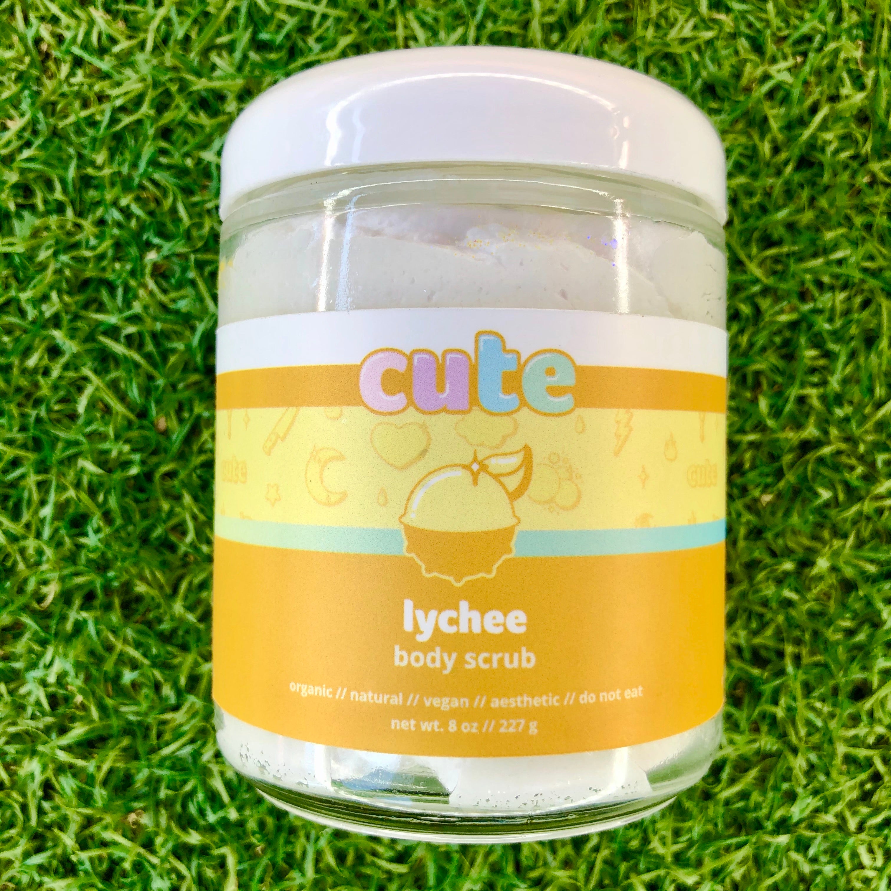 Lychee sugar scrub