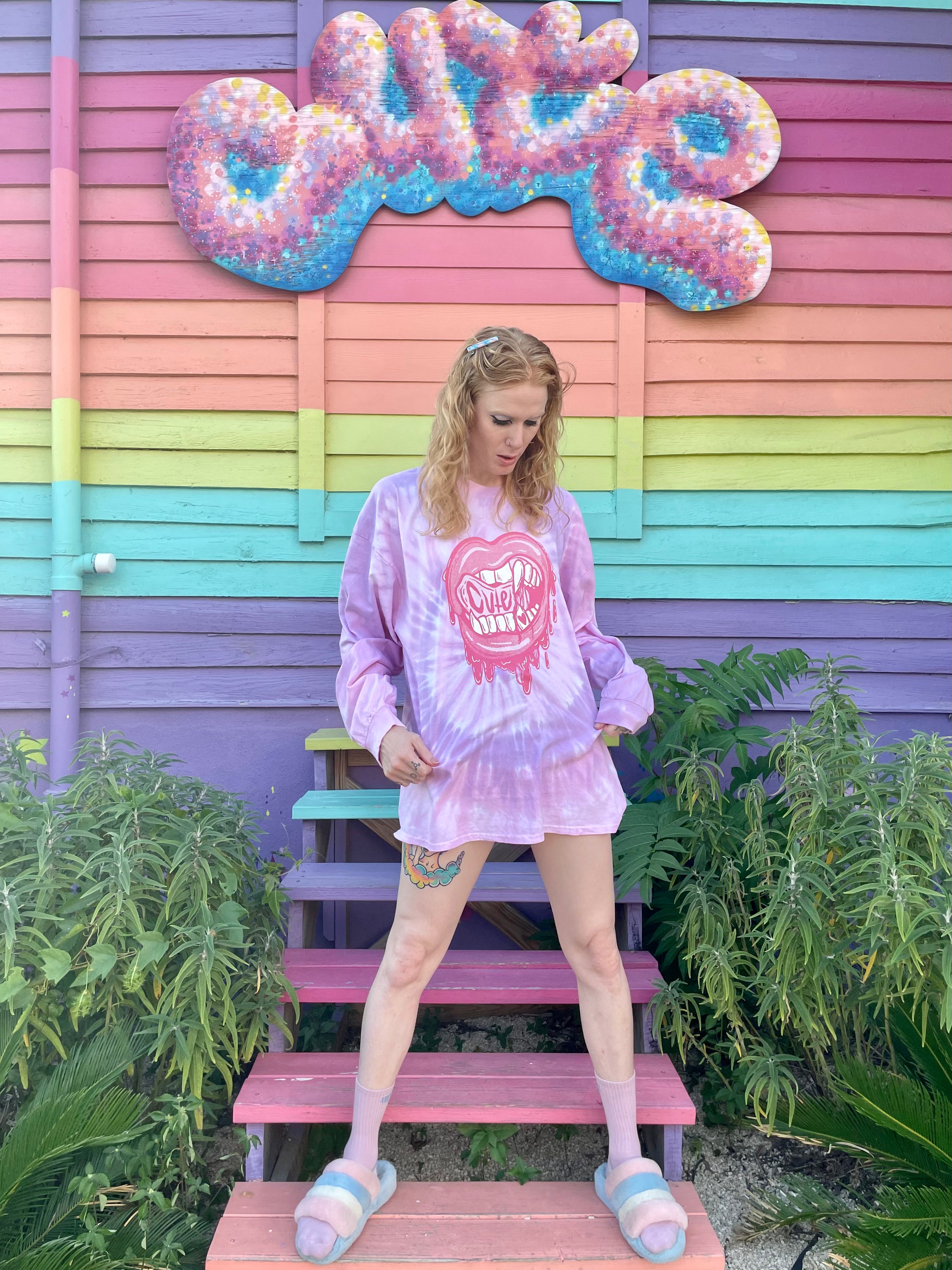 Pink Acid long sleeve tee