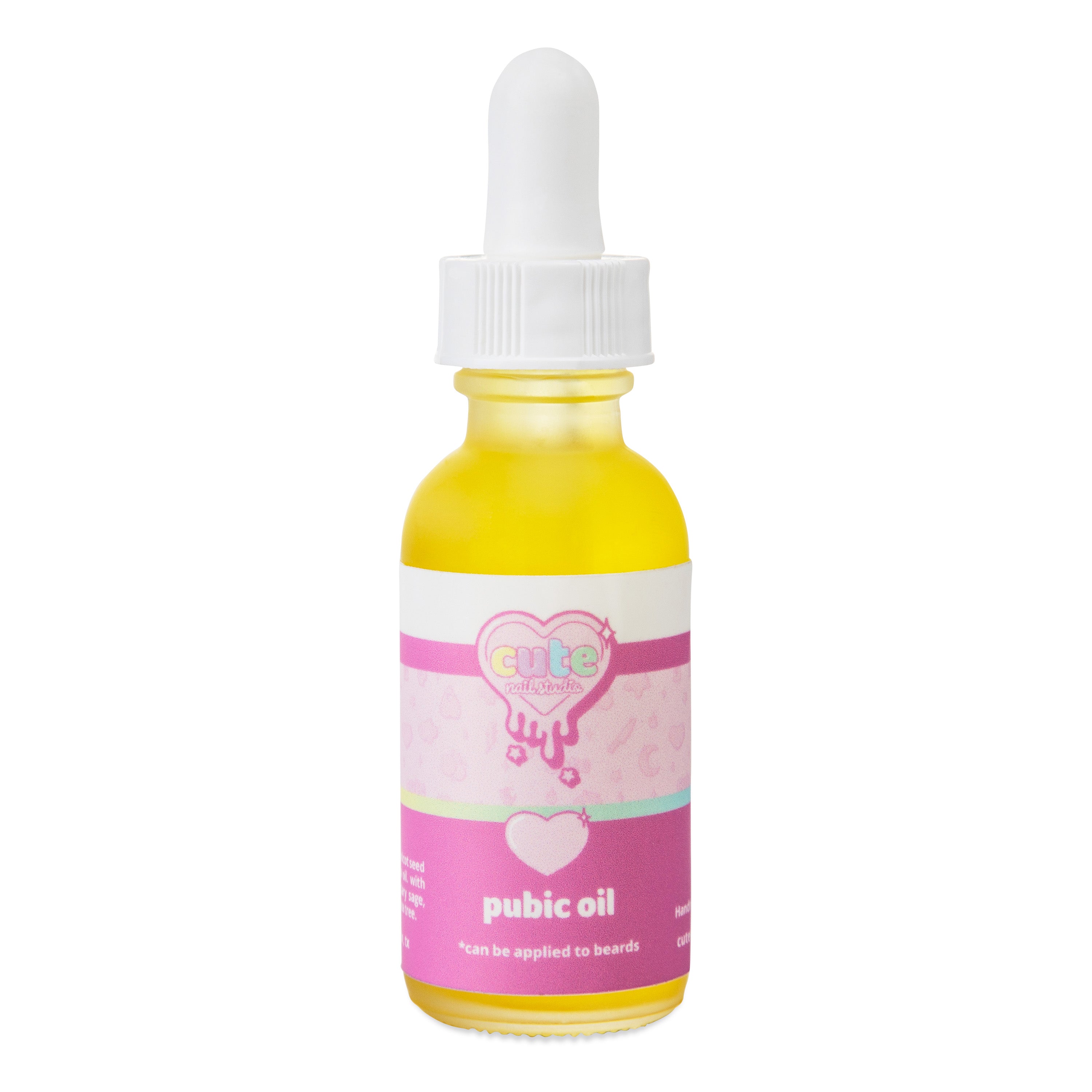 Cute pubic oil
