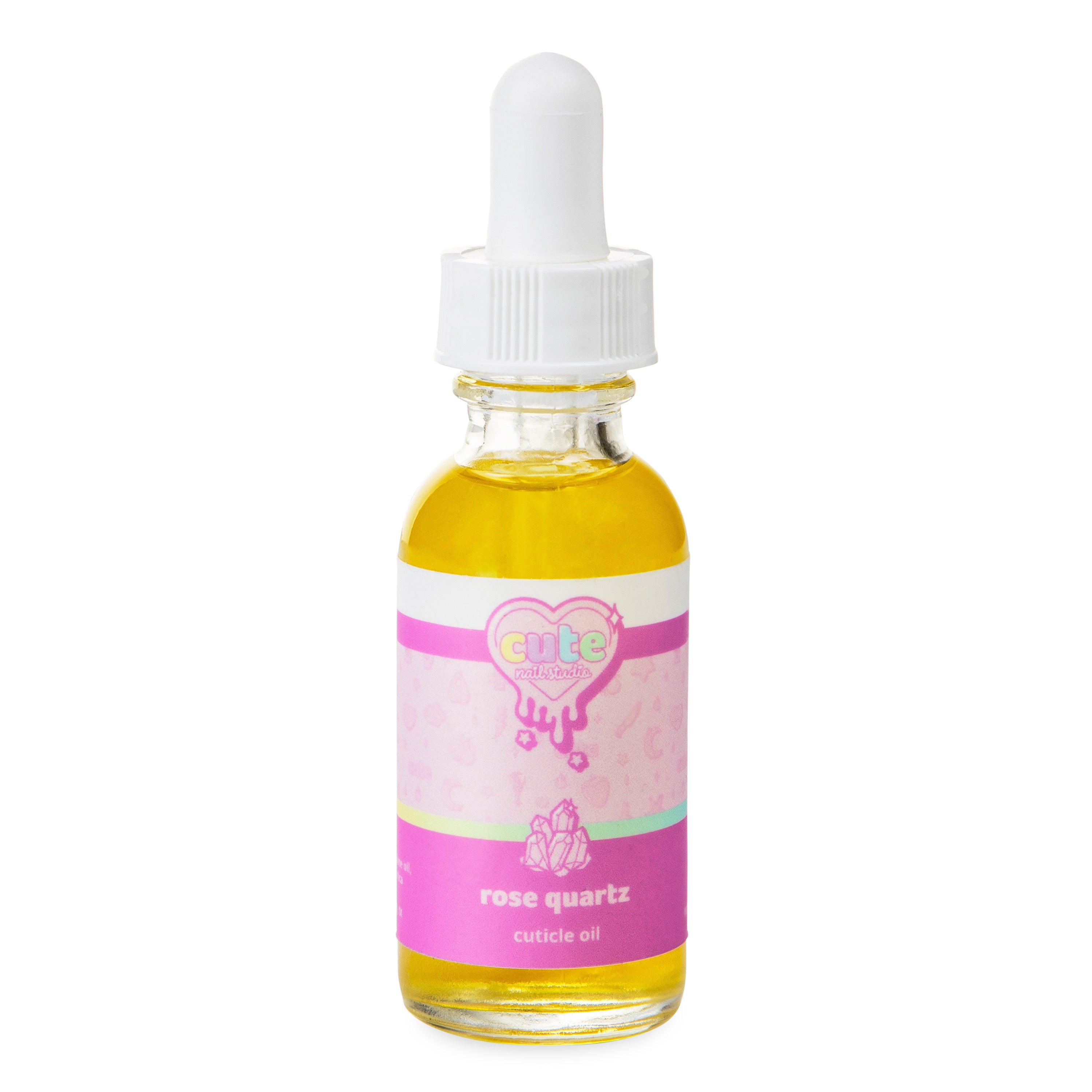 Rose Quartz cuticle oil bottle