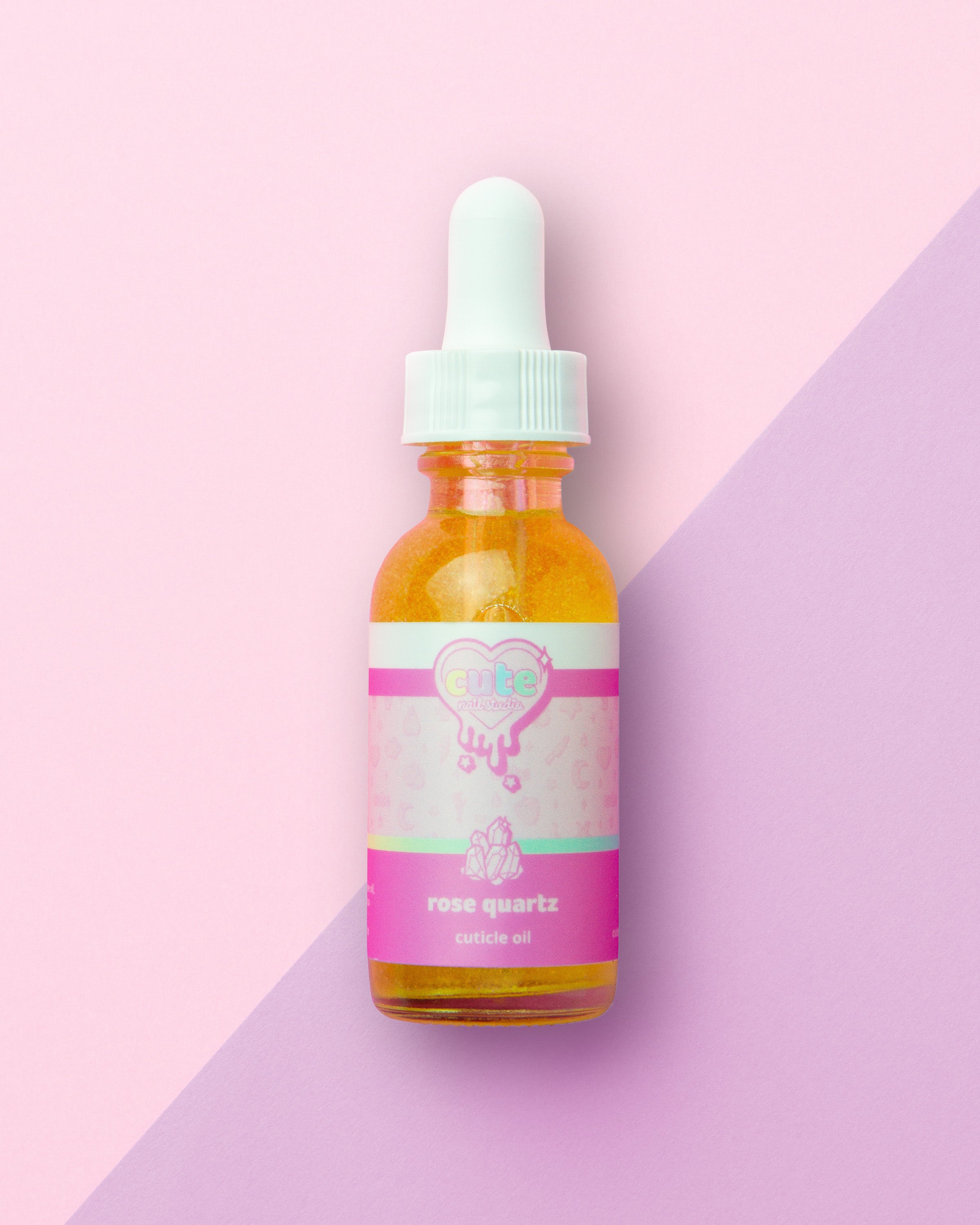 Rose Quartz cuticle oil bottle