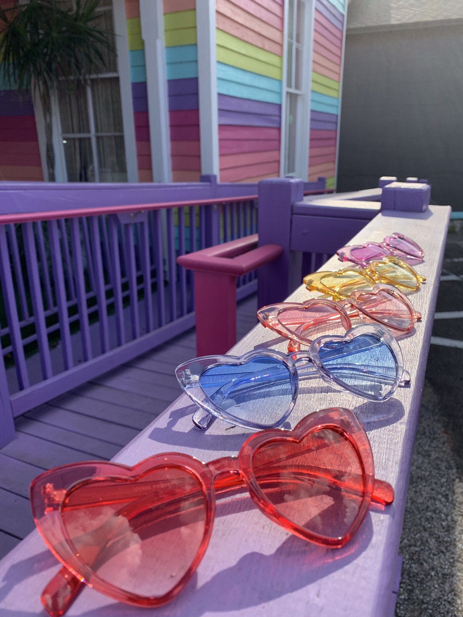 KIDS Translucent heart sunglasses